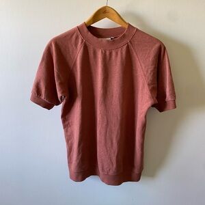 Jungmaven short sleeve raglan fleece sweatshirt